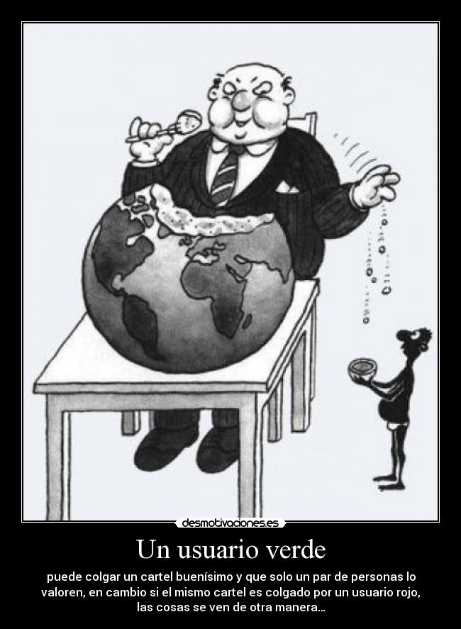 Un usuario verde -
