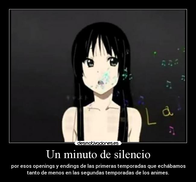 Un minuto de silencio -