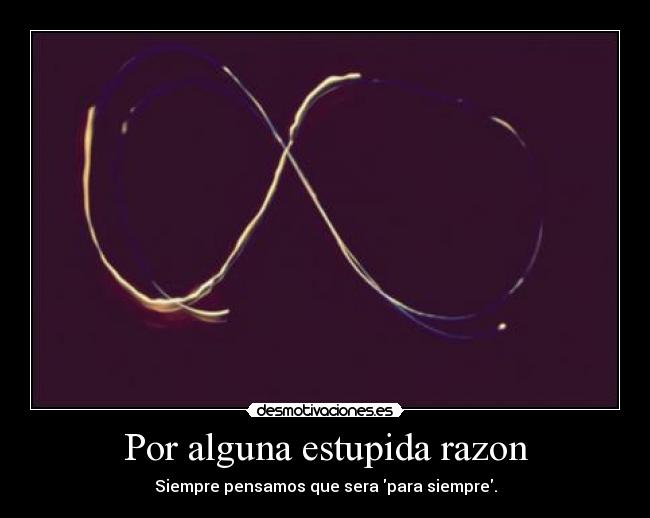 Por alguna estupida razon - 