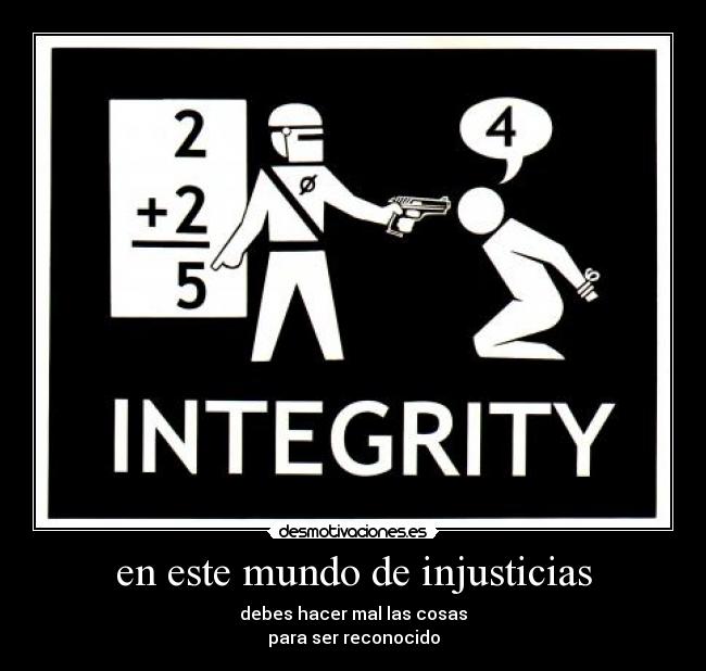 en este mundo de injusticias - 