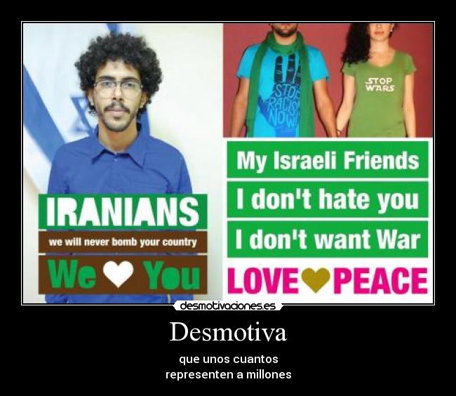 Desmotiva - que unos cuantos
representen a millones