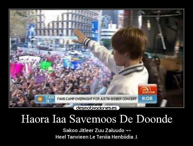 Haora Iaa Savemoos De Doonde - 
