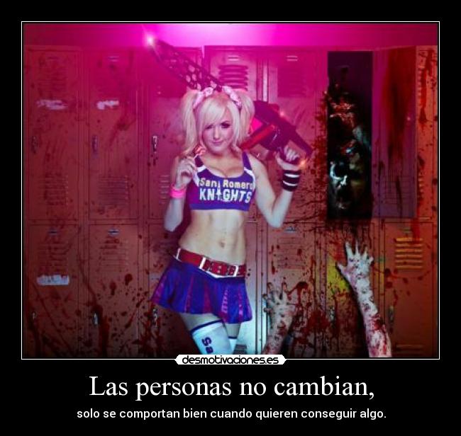 Las personas no cambian, - 