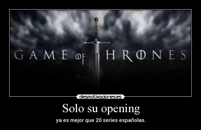 Solo su opening - ya es mejor que 20 series españolas.