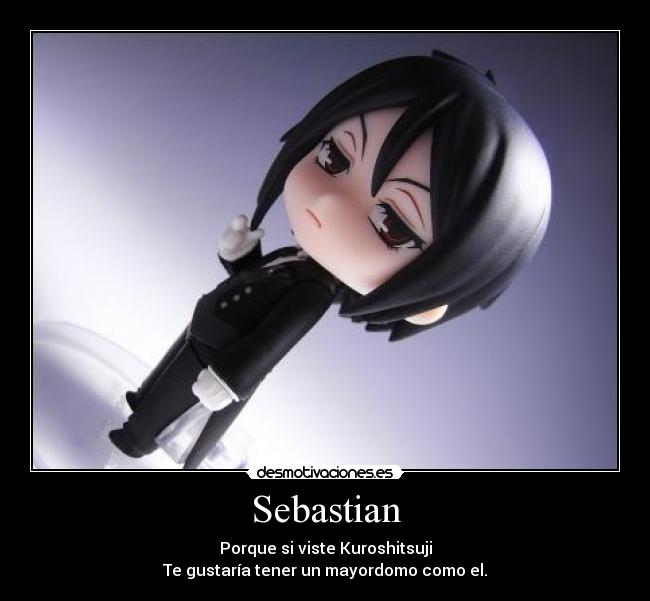 carteles kuroshitsuji sebaschan anime desmotivaciones