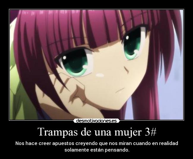 carteles mujer mujeres mirada increible amor esperanza fuerza carino volver intentar anime manga desmotivaciones