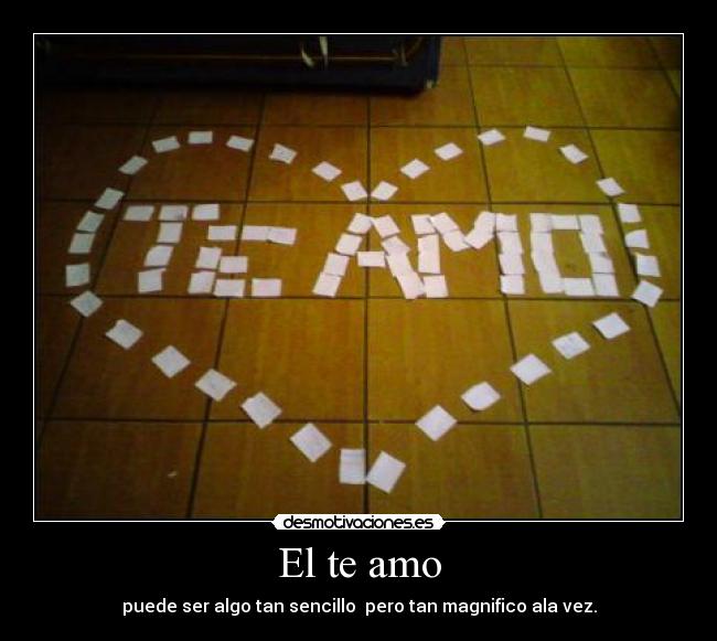 El te amo -
