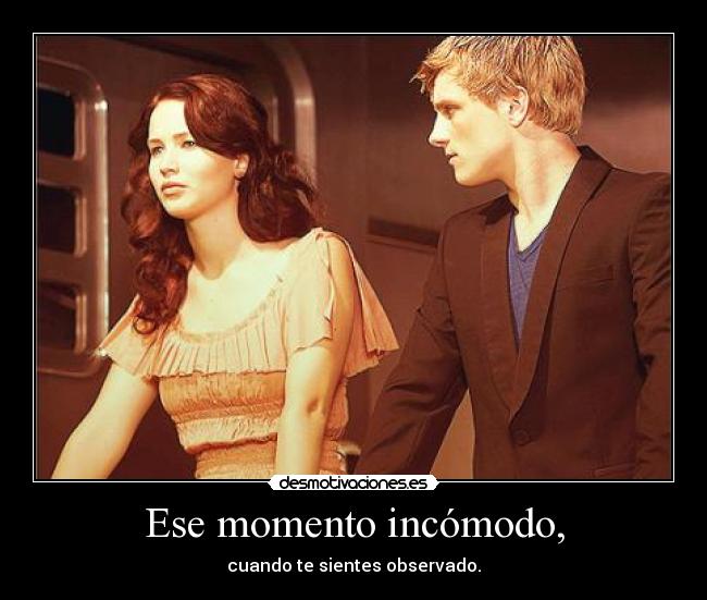 Ese momento incómodo, - cuando te sientes observado.