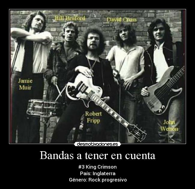 Bandas a tener en cuenta -