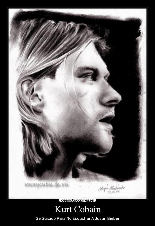 Kurt Cobain - Se Suicido Para No Escuchar A Justin Bieber