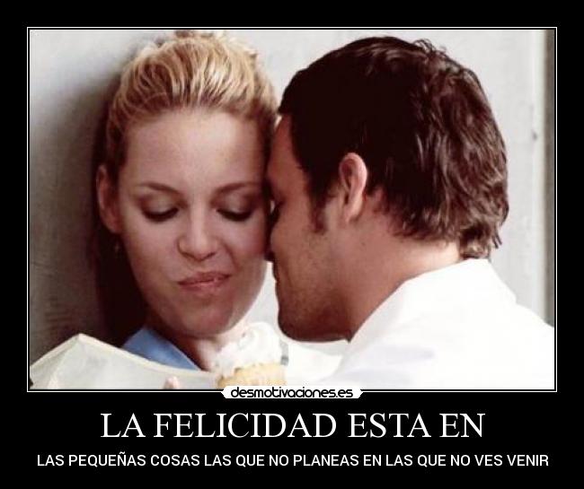 carteles felicidad felicidad amor greys izzie anatomia amor cosas frases desmotivaciones