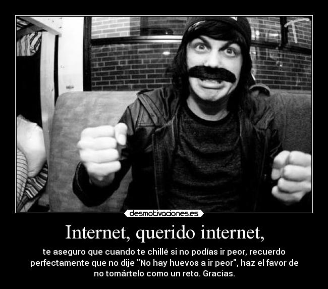 carteles internet internet internet que putamente bien vas notese abundante ironia desmotivaciones
