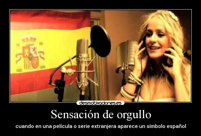Sensación de orgullo -