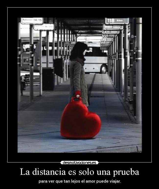La distancia es solo una prueba -