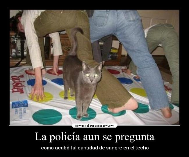 La policía aun se pregunta - como acabó tal cantidad de sangre en el techo