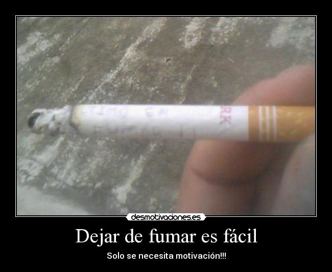 Dejar de fumar es fácil -