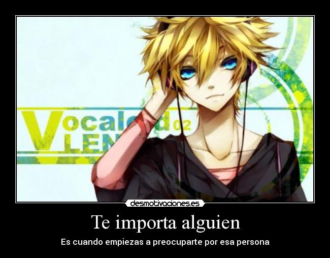 Te importa alguien - 