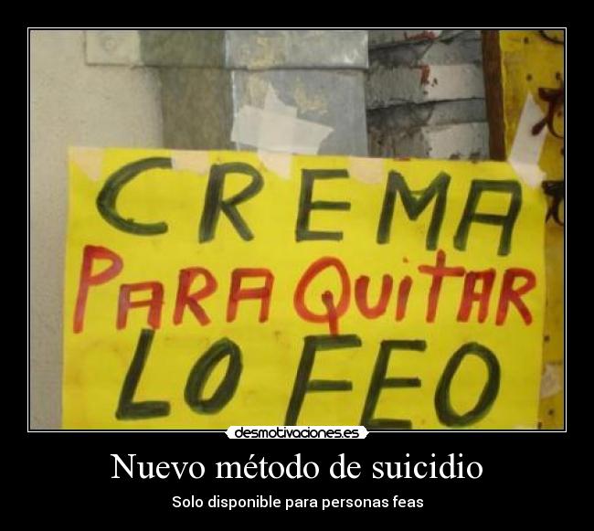 Nuevo método de suicidio -