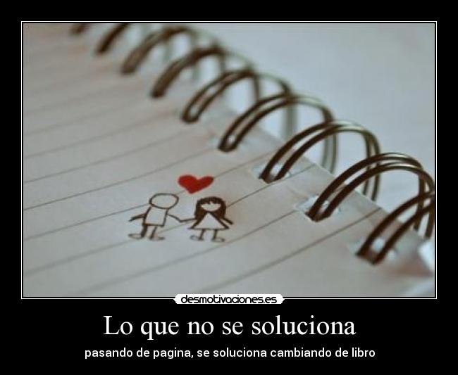 Lo que no se soluciona -