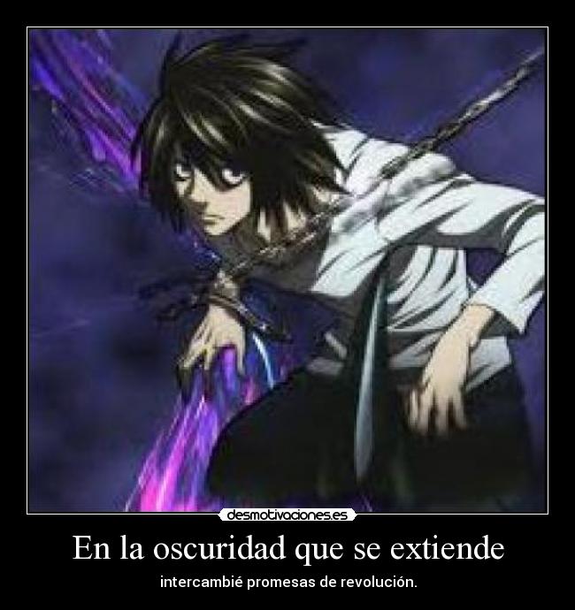 En la oscuridad que se extiende -