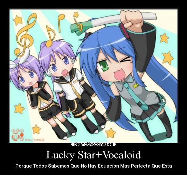 Lucky Star+Vocaloid -
