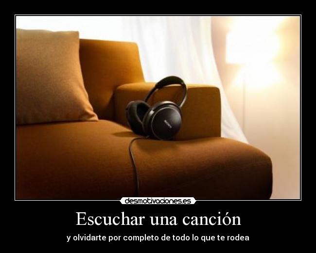 Escuchar una canción -