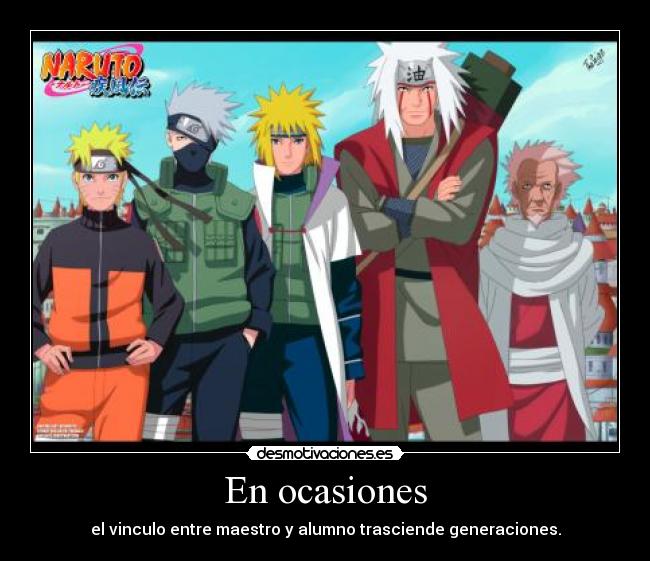 En ocasiones - el vinculo entre maestro y alumno trasciende generaciones.