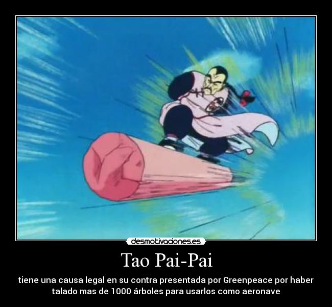 carteles desmoclan tao pai pai troncos transporte greenpeace xdd desmotivaciones