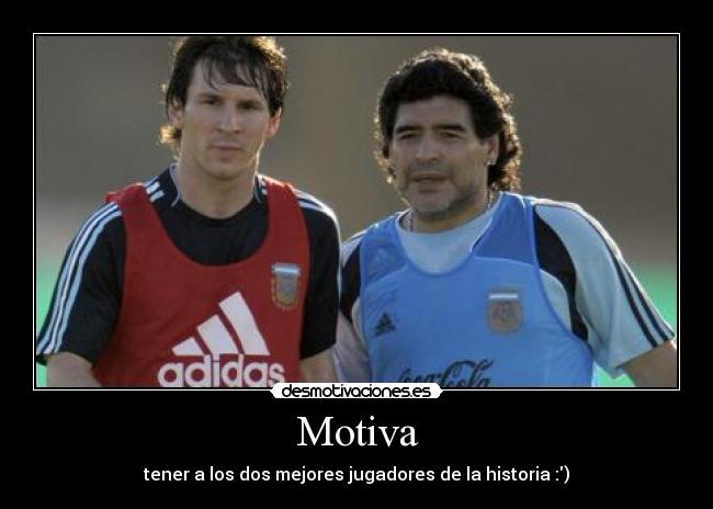 carteles messi maradona argentina seleccion idolos desmotivaciones