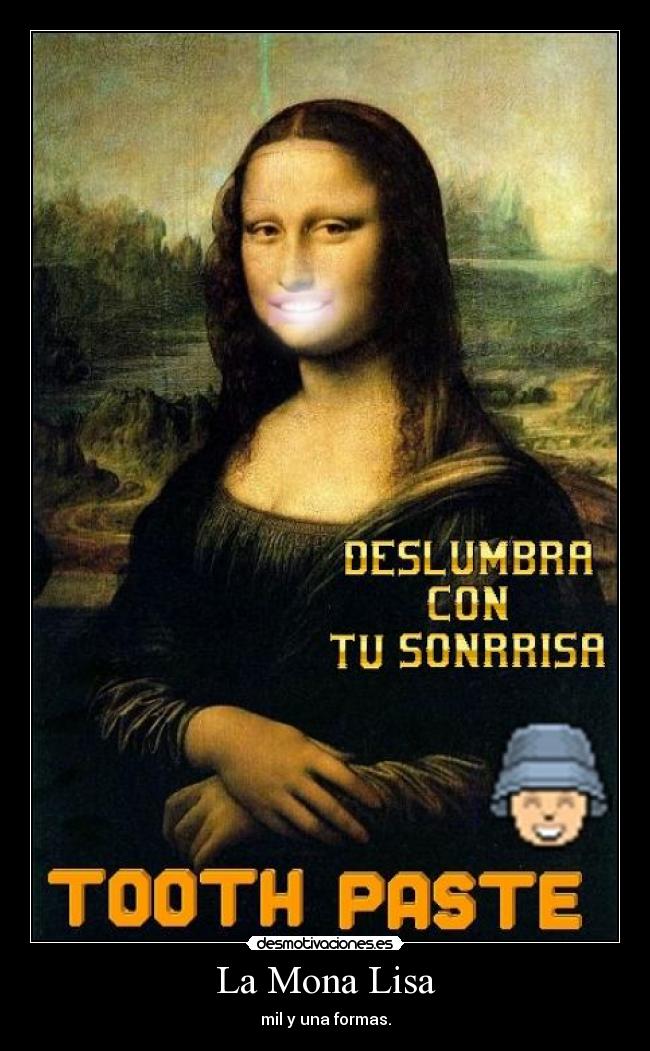 carteles hay millones imagenes editadas mona lisa esta imagen editada por para instituto desmotivaciones