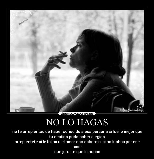 NO LO HAGAS - 