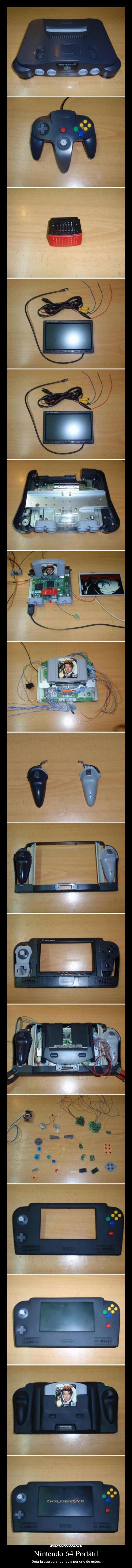 Nintendo 64 Portátil - Dejaría cualquier consola por uno de estos.