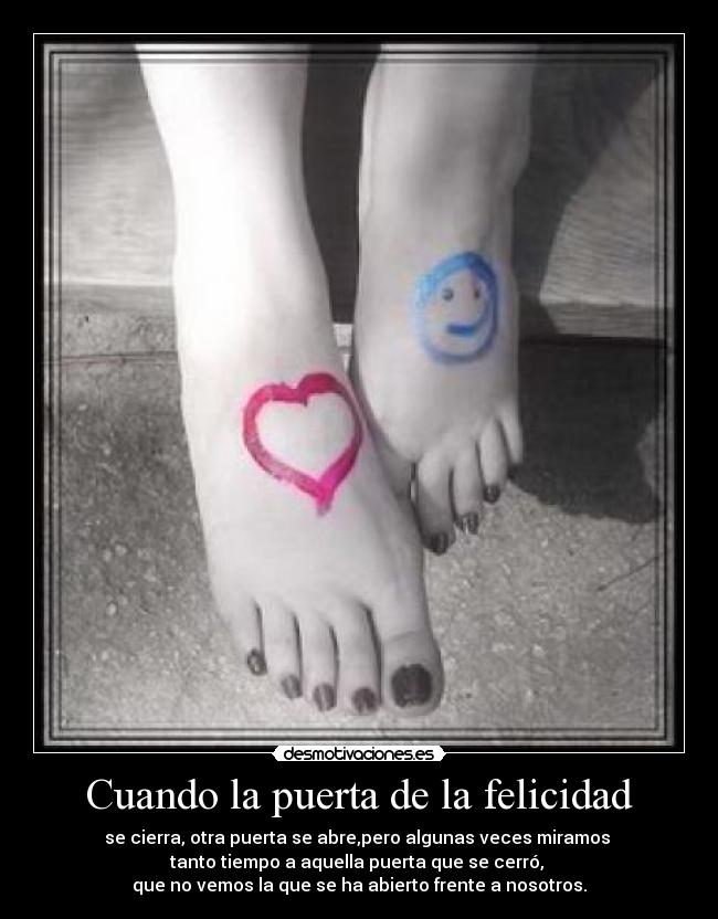 Cuando la puerta de la felicidad -