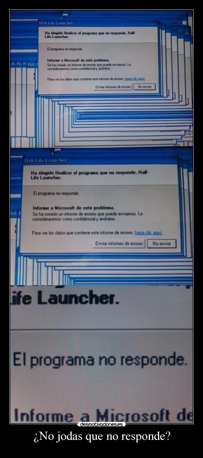 ¿No jodas que no responde? -