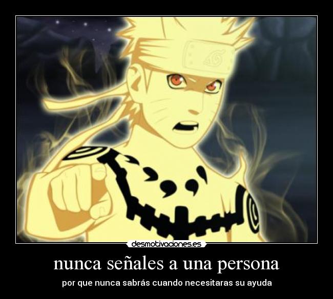 nunca señales a una persona - 