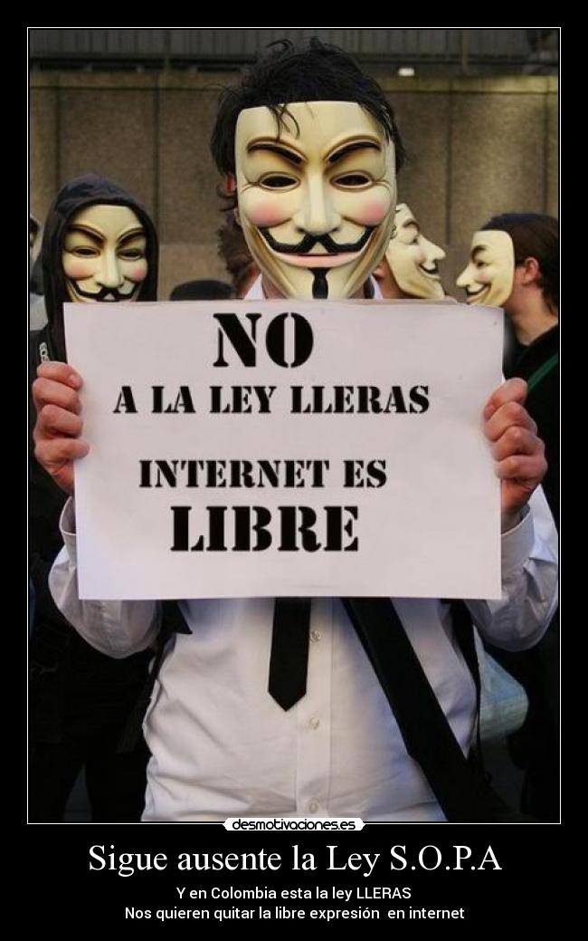 ¿Recuerdas la ley sopa? ¿Recuerdas la ley sopa?