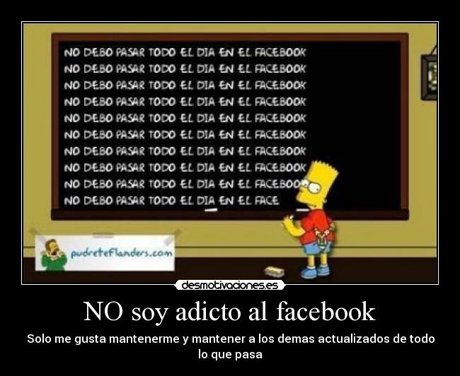 NO soy adicto al facebook -