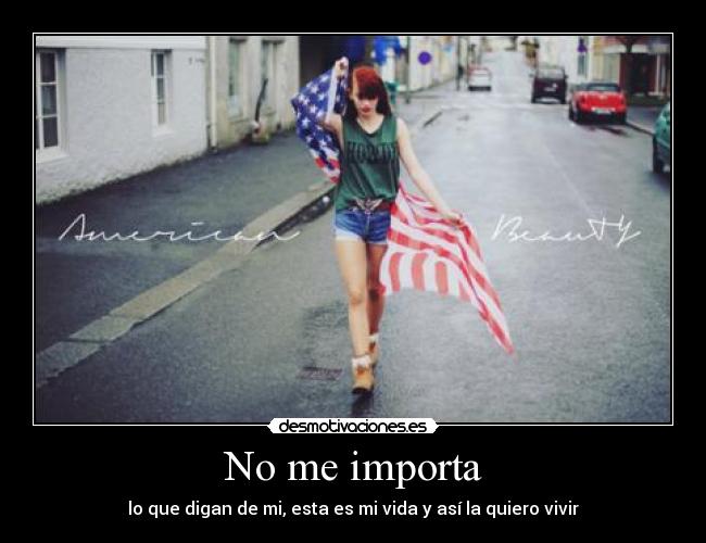 No me importa - 