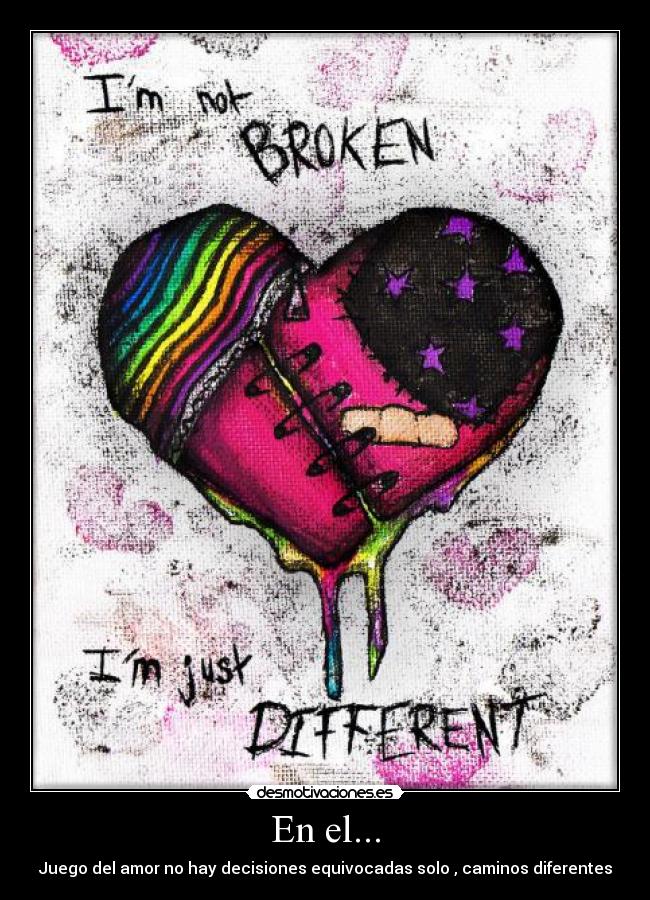En el... - Juego del amor no hay decisiones equivocadas solo , caminos diferentes
