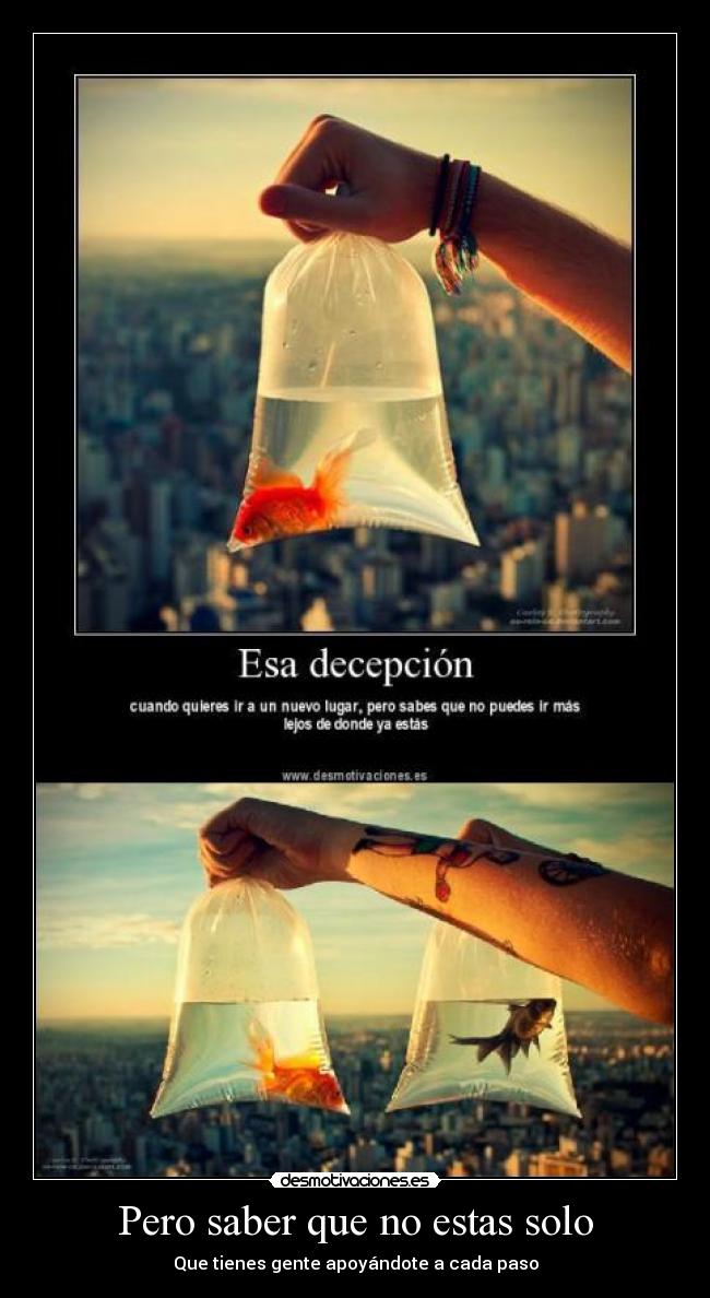 Pero saber que no estas solo - 