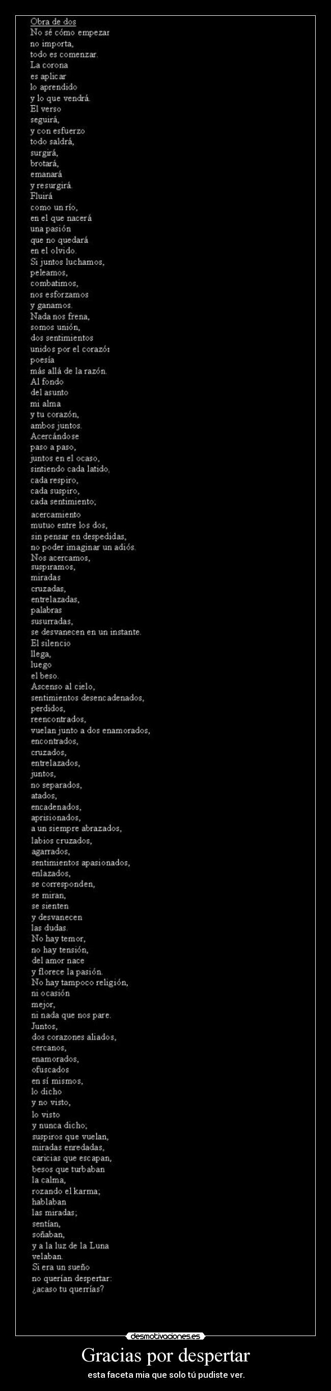 Gracias por despertar -