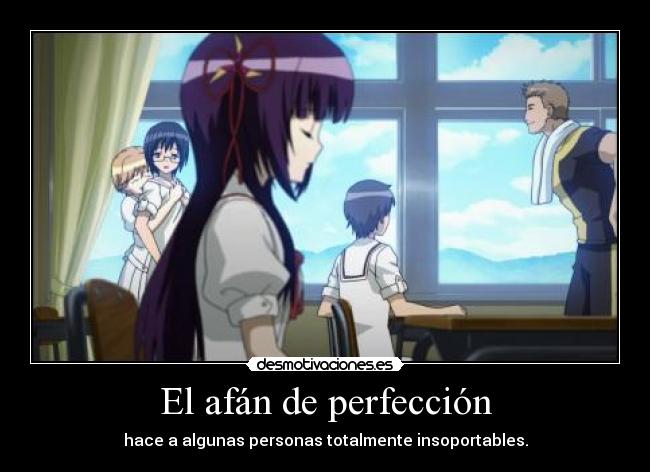 El afán de perfección - 