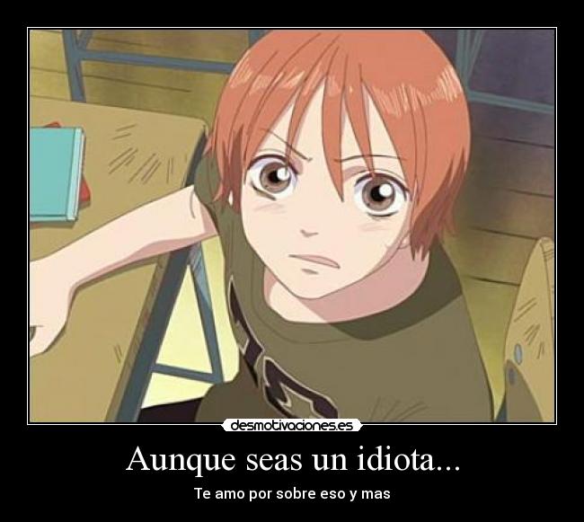 Aunque seas un idiota... -