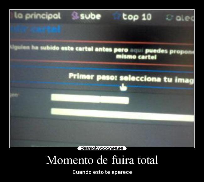 Momento de fuira total -