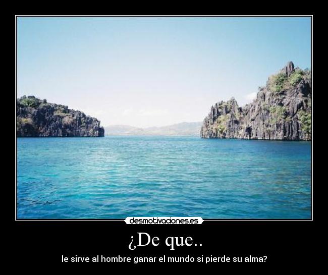 ¿De que.. - 