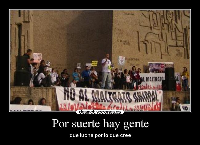 Por suerte hay gente - 