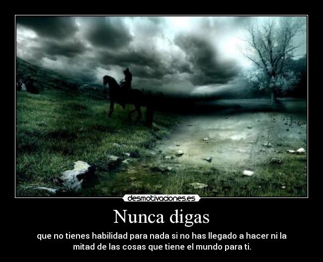 Nunca digas -