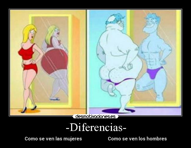 -Diferencias- - Como se ven las mujeres Como se ven los hombres