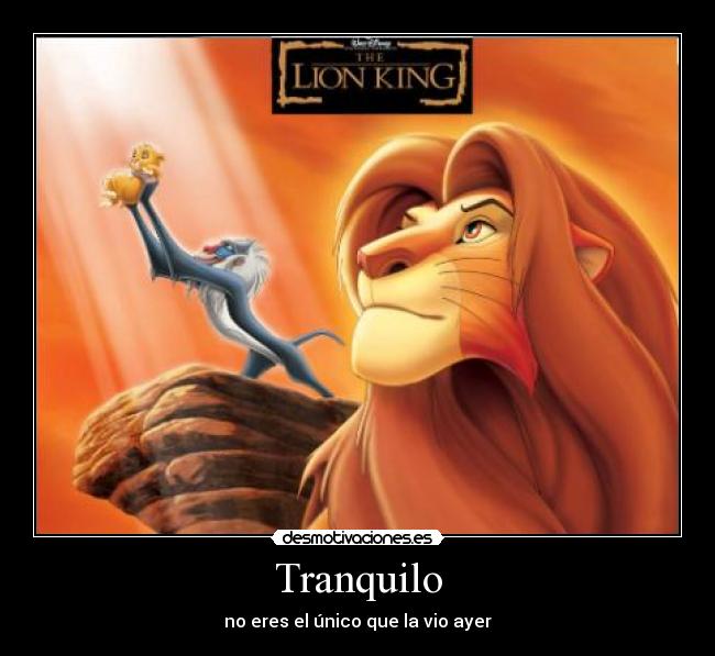 Tranquilo - no eres el único que la vio ayer