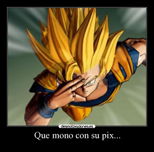 Que mono con su pix... -